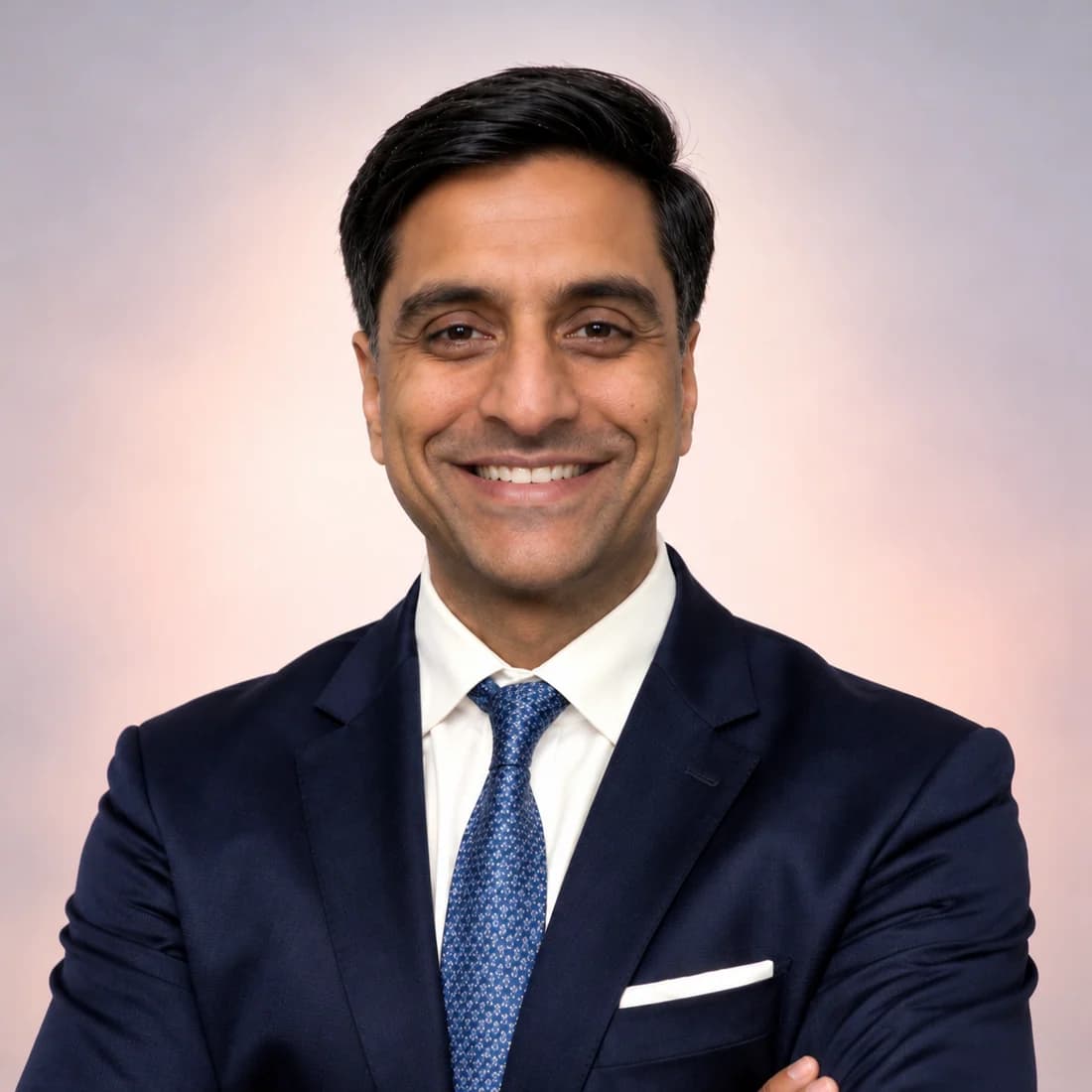 Portrait of Madhur Khaitan, Managing Director of BVK Group
