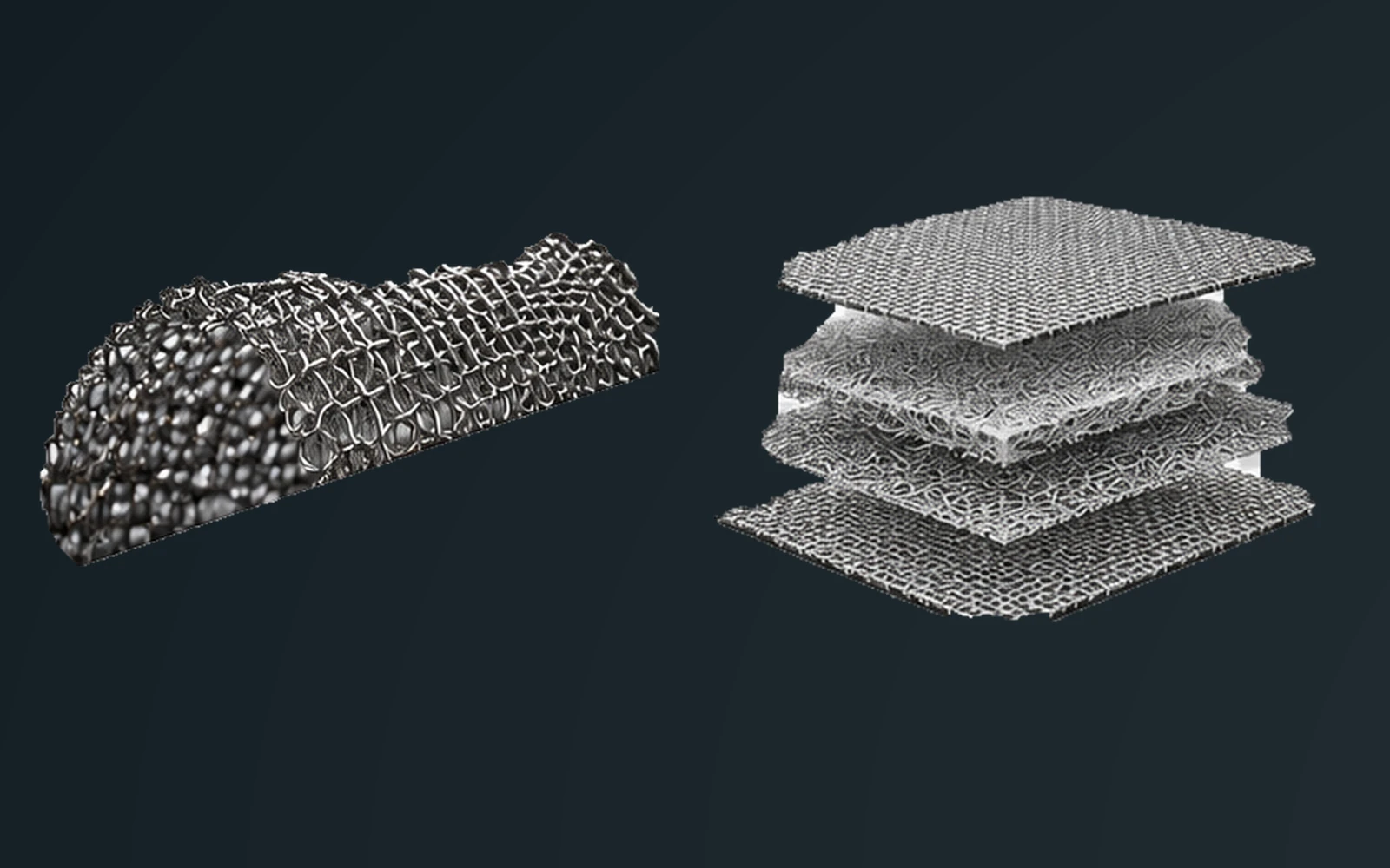 Illustration: Industrial stainless steel mesh roll