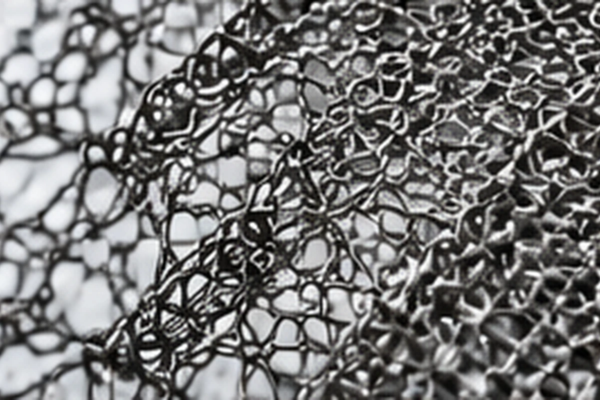 Illustration: Knitted mesh macro detail