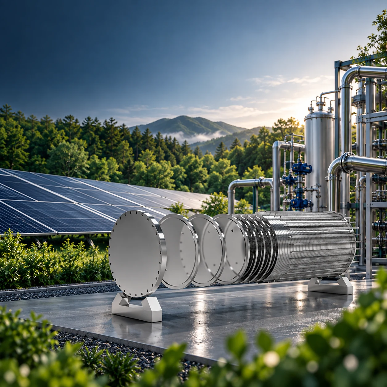Illustration: Hydrogen production facility